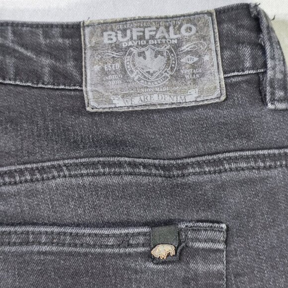 Buffalo David Bitton jeans straight six black story men's size W36xL32 black - Picture 5 of 16